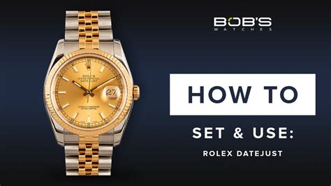 datejust Rolex change time